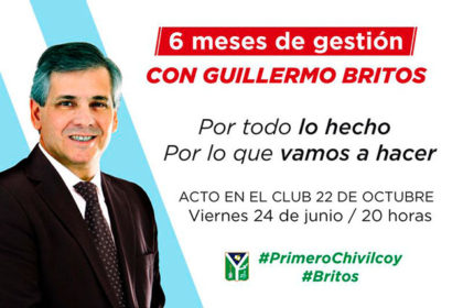 El Intendente Britos realiza un acto por los seis meses de gestión El Intendente Britos realiza un acto por los seis meses de gestión