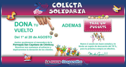Colecta solidaria de “La nueva Cooperativa” Colecta solidaria de “La nueva Cooperativa”