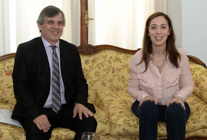 María Eugenia Vidal se reunió con el intendente de Chivilcoy, Guillermo Britos María Eugenia Vidal se reunió con el intendente de Chivilcoy, Guillermo Britos
