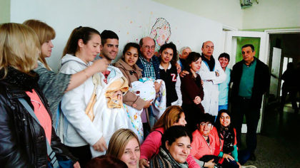 Hospital Municipal: En la Semana de la Lactancia Materna se descubrió un mural alusivo Hospital Municipal: En la Semana de la Lactancia Materna se descubrió un mural alusivo