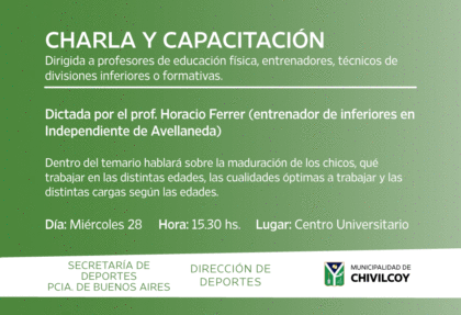 En CUCH: Charla para entrenadores, docentes y directores técnicos En CUCH: Charla para entrenadores, docentes y directores técnicos