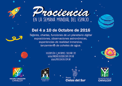 4 al 10 de octubre: Prociencia, en la Semana Mundial del Espacio 4 al 10 de octubre: Prociencia, en la Semana Mundial del Espacio