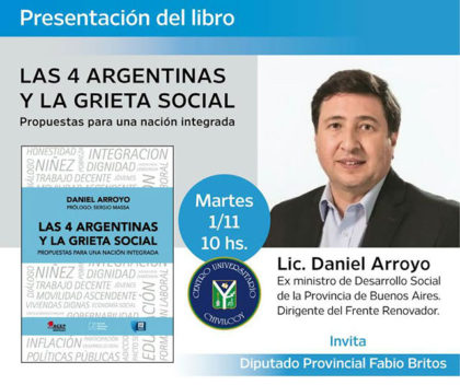 Daniel Arroyo disertará junto a Fabio Britos en Chivilcoy Daniel Arroyo disertará junto a Fabio Britos en Chivilcoy