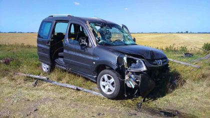 Despiste en el KM. 140,100 de la Ruta Nacional 5 Despiste en el KM. 140,100 de la Ruta Nacional 5