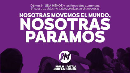 Nosotras paramos, nosotras movemos al mundo Nosotras paramos, nosotras movemos al mundo