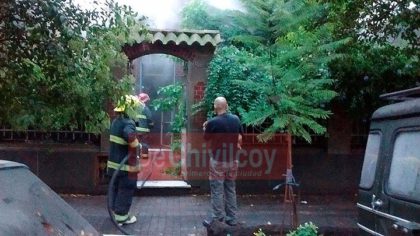 Zapiola 23: Incendio declarado en una vivienda de familia Zapiola 23: Incendio declarado en una vivienda de familia