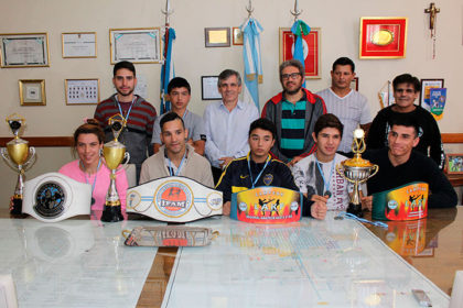 El intendente recibió al campeón David Bergues El intendente recibió al campeón David Bergues