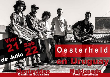 La banda chivilcoyana Oesterheld se presenta en Uruguay La banda chivilcoyana Oesterheld se presenta en Uruguay