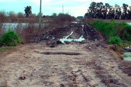 Se derrumbó parte del puente que une Alberti con Mechita Se derrumbó parte del puente que une Alberti con Mechita