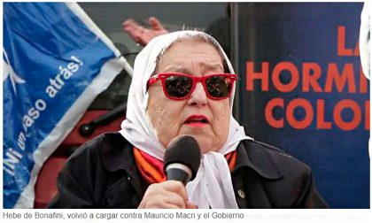 Hebe de Bonafini comparó al Gobierno con la Triple A por el caso Maldonado Hebe de Bonafini comparó al Gobierno con la Triple A por el caso Maldonado