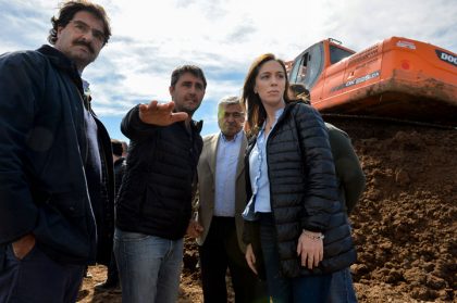 Vidal recorrió obras hídricas en General Villegas Vidal recorrió obras hídricas en General Villegas