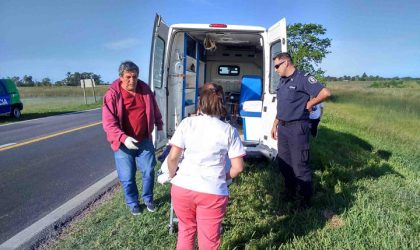 Ayer se produjo un vuelco sobre Ruta 5 en jurisdicción de Suipacha Ayer se produjo un vuelco sobre Ruta 5 en jurisdicción de Suipacha