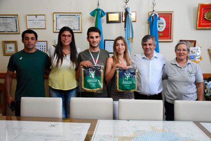 Reconocimientos a los atletas Geronimo Ruscio y Camila Zilliotti Reconocimientos a los atletas Geronimo Ruscio y Camila Zilliotti