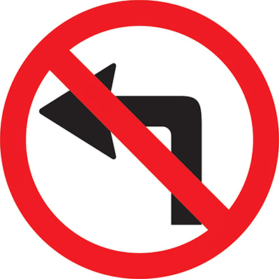 Prohibido girar a la izquierda en la Avenida Sarmiento Prohibido girar a la izquierda en la Avenida Sarmiento