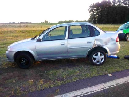Vuelco sin consecuencias en la Ruta 5 a la altura de Suipacha Vuelco sin consecuencias en la Ruta 5 a la altura de Suipacha