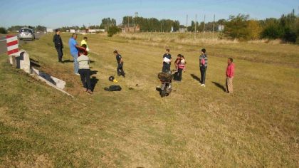 Se despistó una motocicleta en la Ruta 5 Se despistó una motocicleta en la Ruta 5